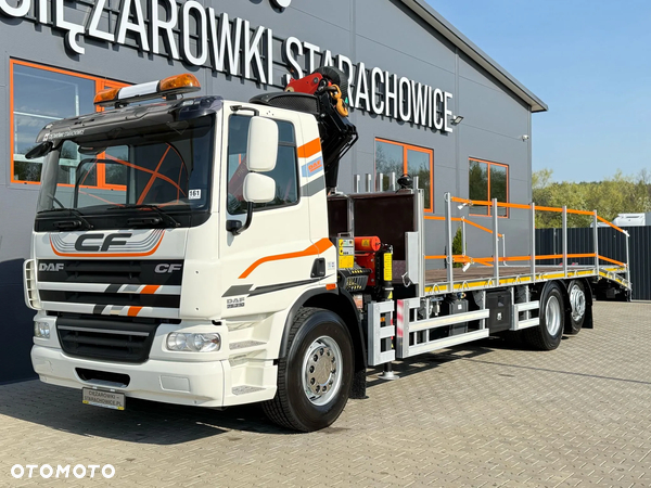 DAF DAF CF 75.310 / E5 / 6x2 / laweta + żuraw PALFINGER PK 18002 EH / platforma , pomoc drogowa , skrzynia