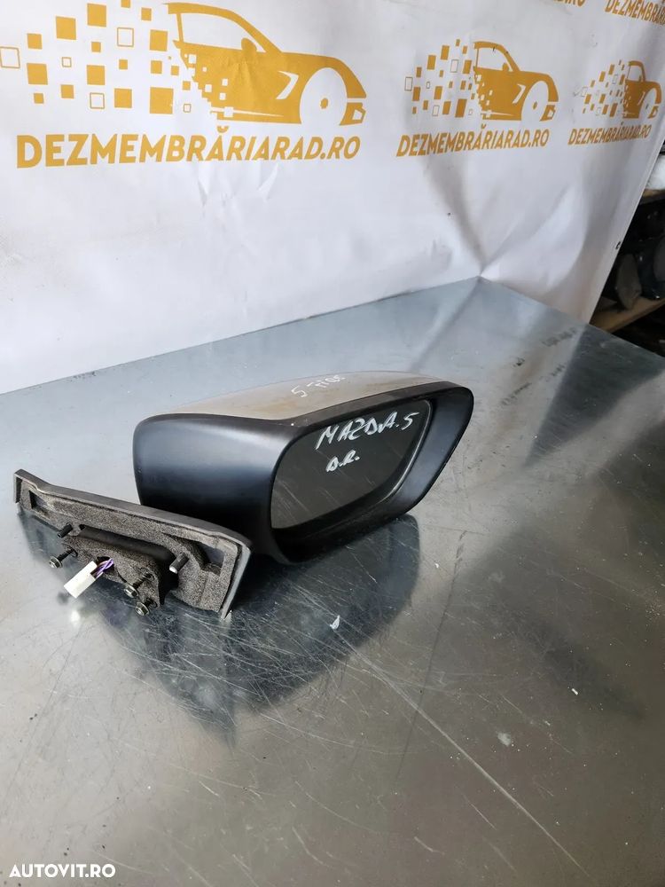 Oglinda Dreapta Electrica Mazda 5 Cu 5 Fire La Mufa Europa - 2