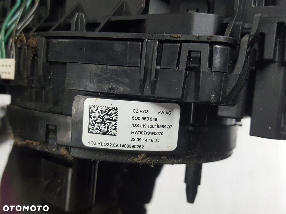 VW GOLF 7 VII SPORTSVAN 14-17r MANETKI PRZEŁĄCZNIKI TEMOMAT TAŚMA - 5