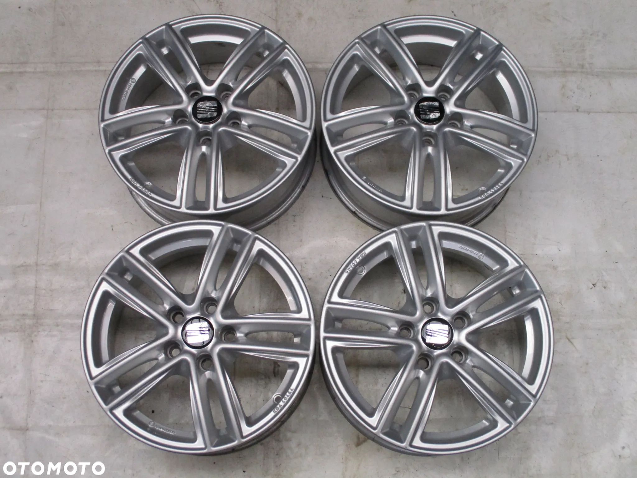 FELGI ALUMINIOWE 16 SEAT ALHAMBRA ALTEA ATECA LEON II III TOLEDO EXEO ET42 - 1