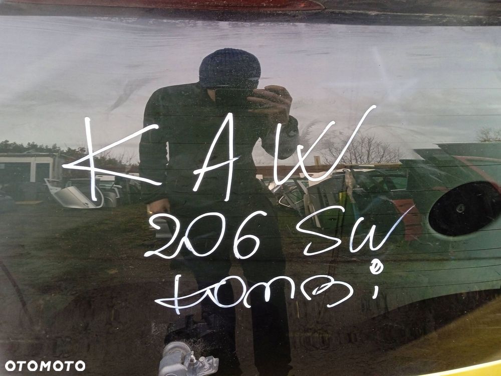 Klapa Bagażnika Tylna Tył Peugeot 206 Kaw Uchylna - 5