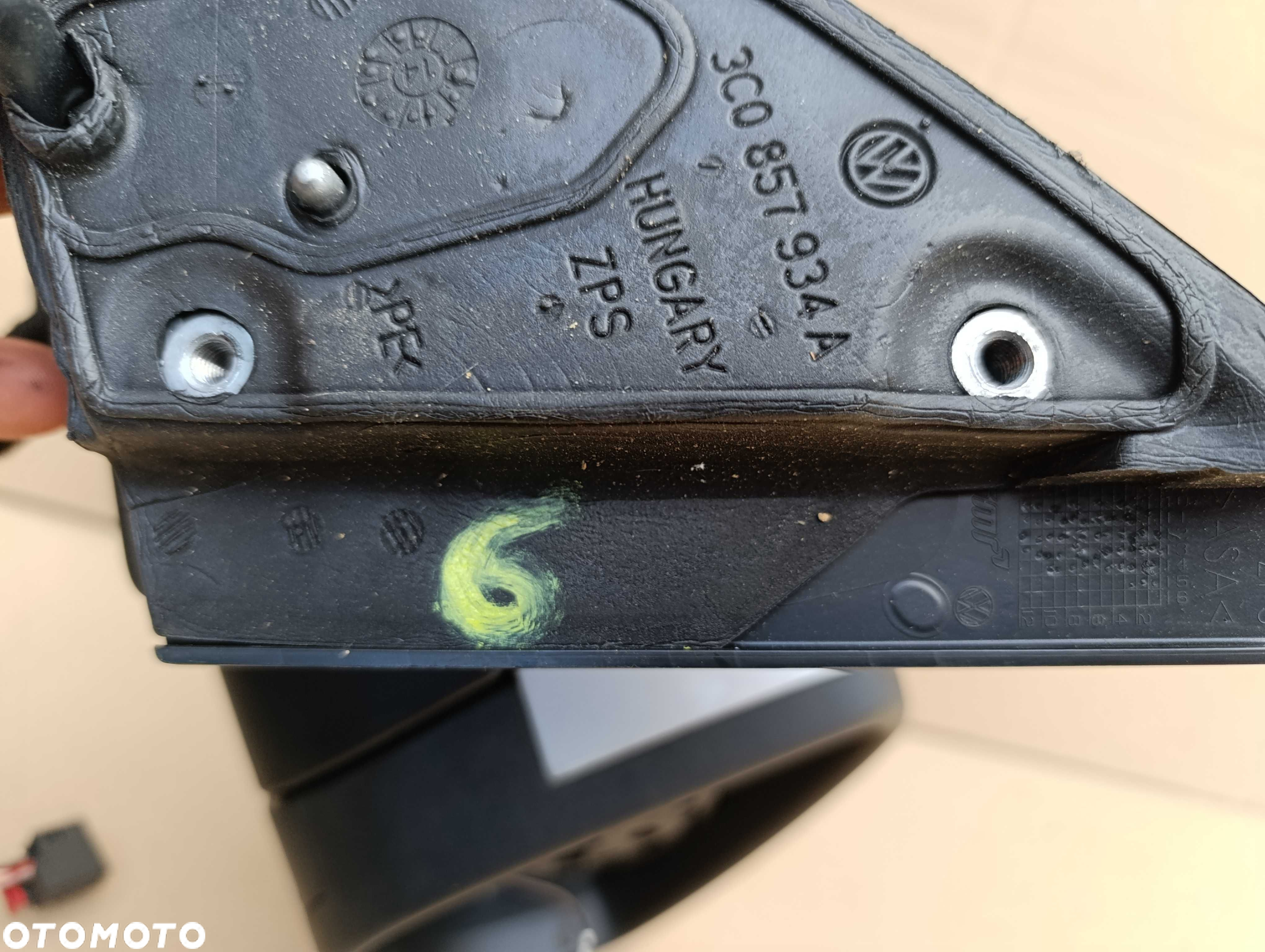 VW Passat CC lusterko zewnętrzne prawy przód 6 PIN 3C8.857.934A - 5