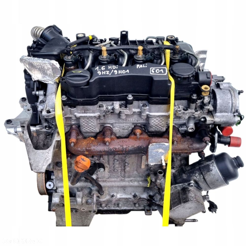 SILNIK KOMPLET Citroen C4 II 1.6 HDI 109KM pali 9HZ 9H01 - 1