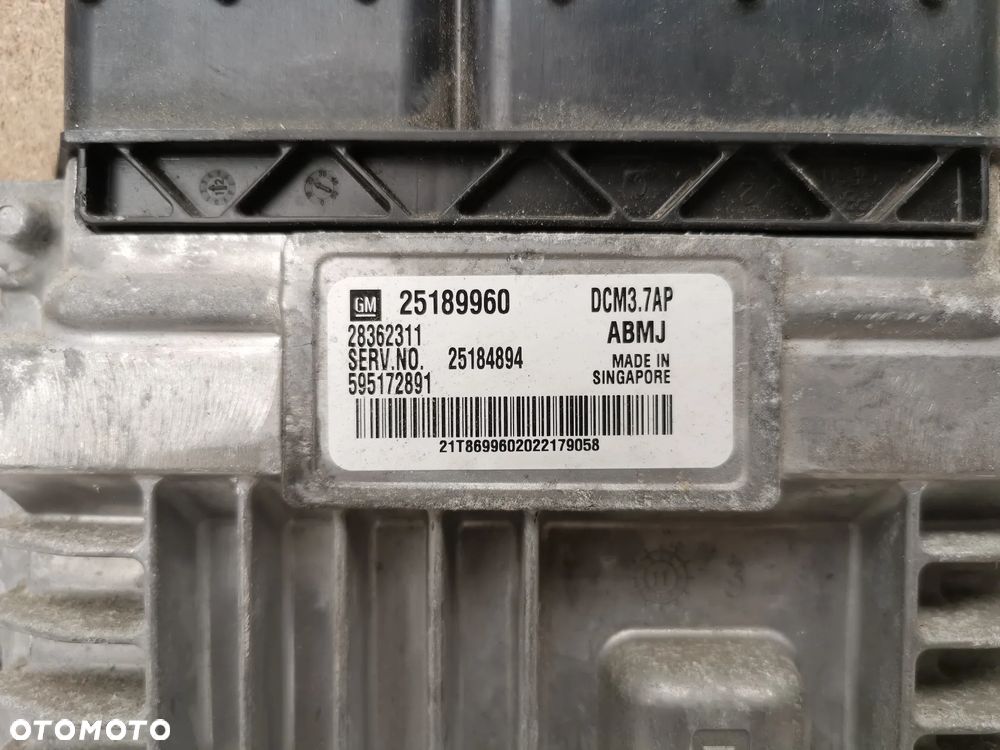 Komputer Silnika Chevrolet Cruze Orlando Captiva LIFT 2.0 VCDI 25189960 - 2