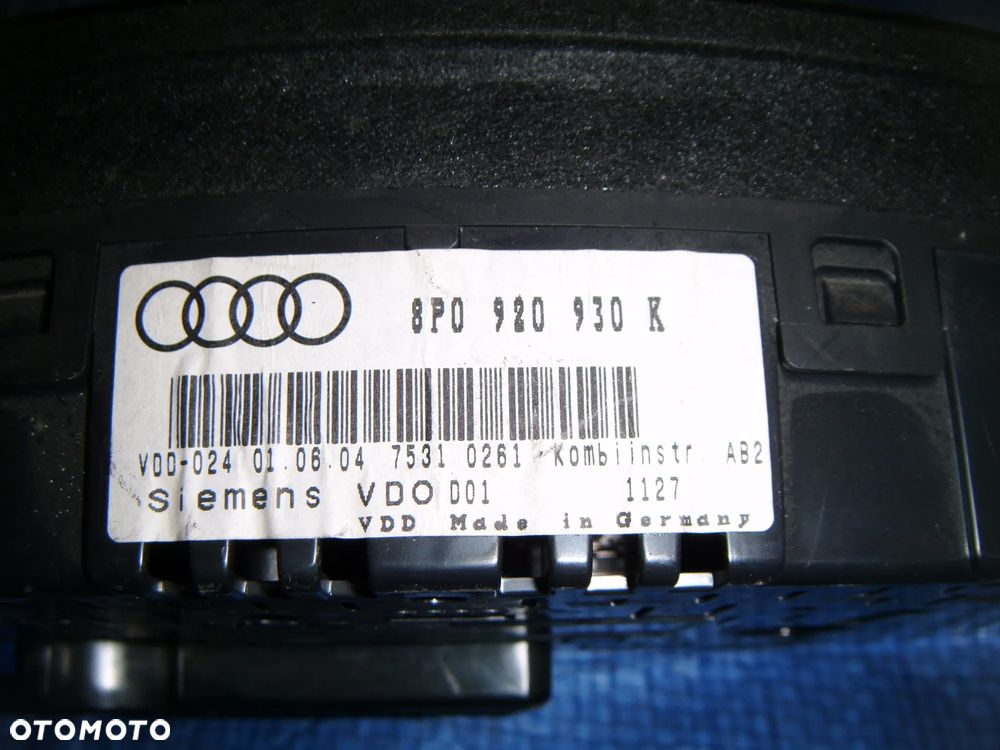 audi a3 8p 1.9 tdi licznik- zegar 8p0920930k - 3