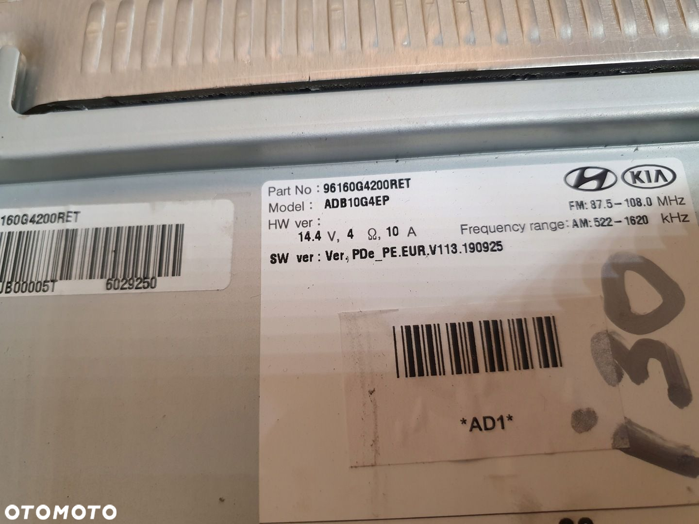 RADIO NAWIGACJA EKRAN WYŚWIETLACZ 96160-G4200RET Hyundai I30 III 2017- - 3
