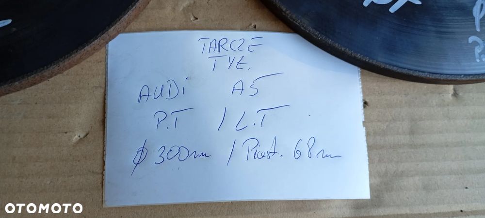 Tarcze hamulcowe klocki tył tylne 300mm Audi A5 8T 2.0 TDI - 9