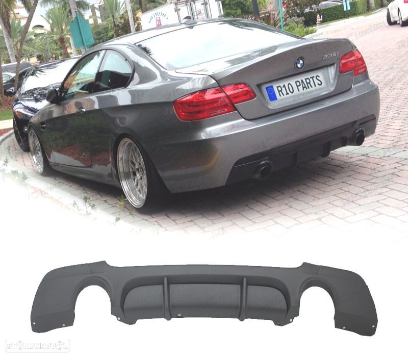 DIFUSOR BMW E92 E93 06-14 LOOK M PERFORMANCE PRETO MATE - 1