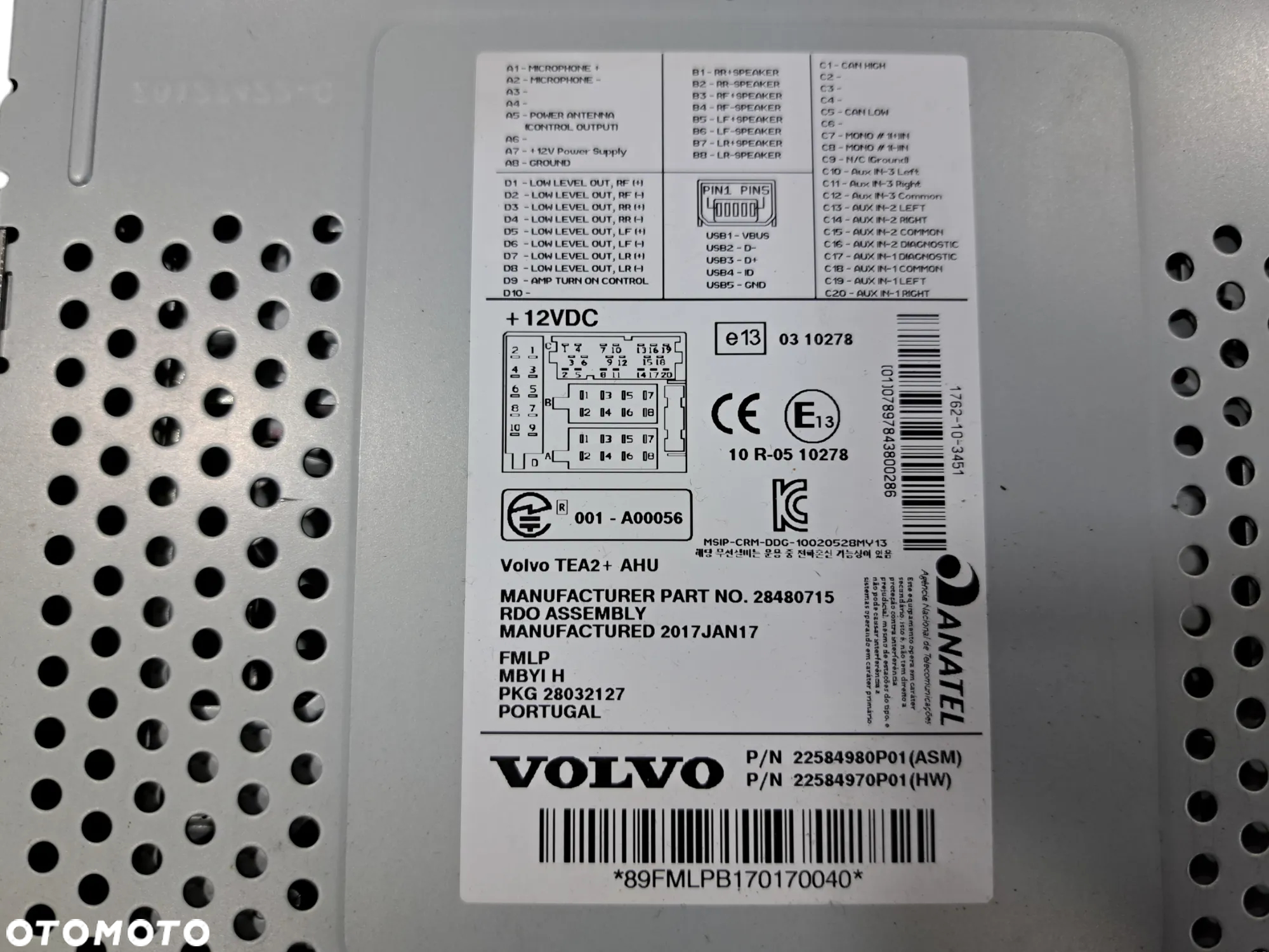 ZMIANIARKA CD RADIO VOLVO FH4 FM 22584980 P01 - 4