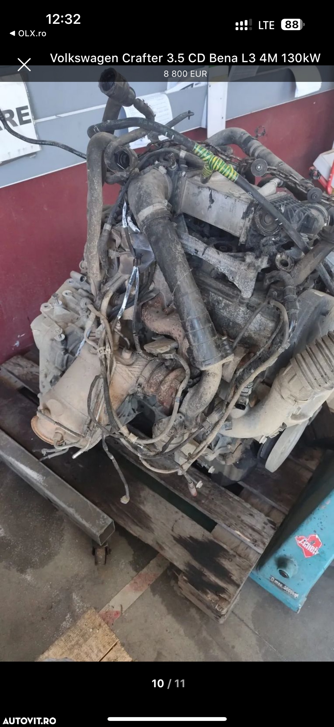 Volkswagen Crafter VW 35 XL an 2020 L3H2 H2L3 2.0 TDI 140 cai Euro 6 Duba mediu lung Autoutilitara Unic Proprietar de noua Km reali istoric reprezentanța carvertical scos fără rugina arata perfect - 9
