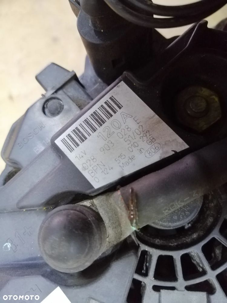 Alternator Audi Volkswagen Seat Skoda 120A 0124515010, 028903028E Bosch - 15
