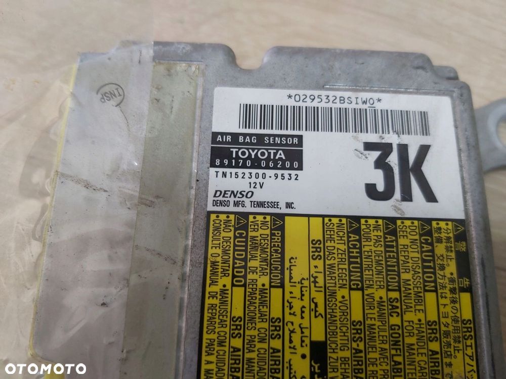 TOYOTA Camry VI XV40 sterownik moduł air bag poduszek USA 06-11r - 1