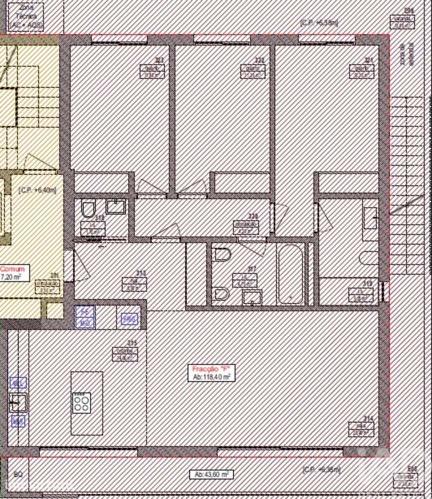 Apartamento T3 em Mexilhoeira Grande de 315,00 m2 - Grande imagem: 3/9