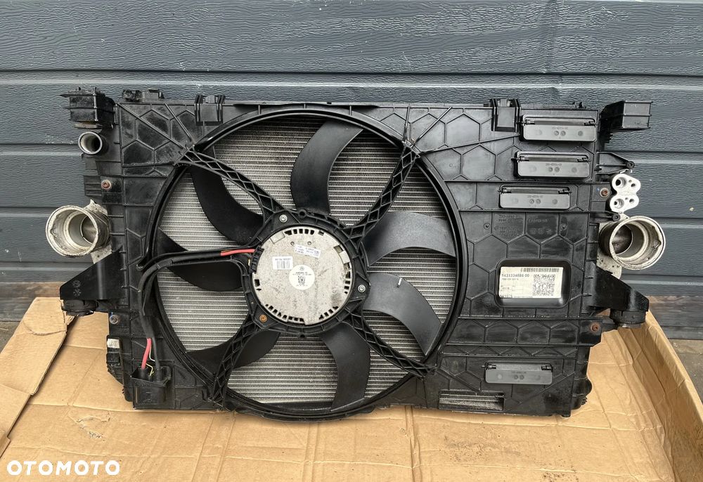 VW T5 lift 2.0 TDI KOMPLET CHŁODNIC INTERCOOLER WENTYLATOR 7E0121201N 7E0820411D 7H0145804B - 1