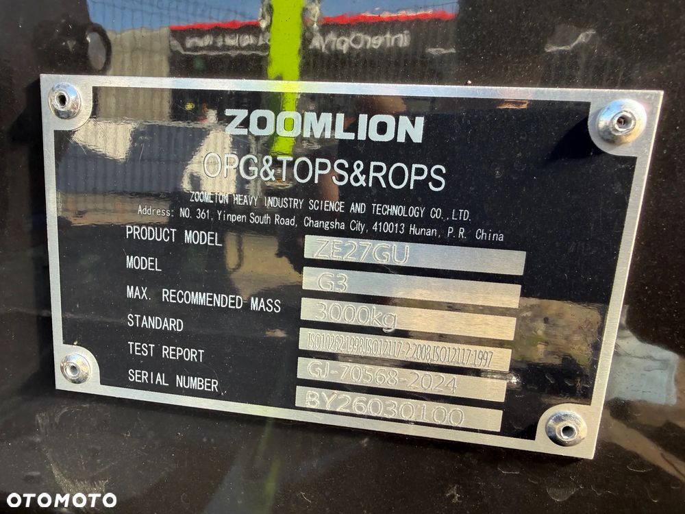 Zoomlion ZE27GU - 10