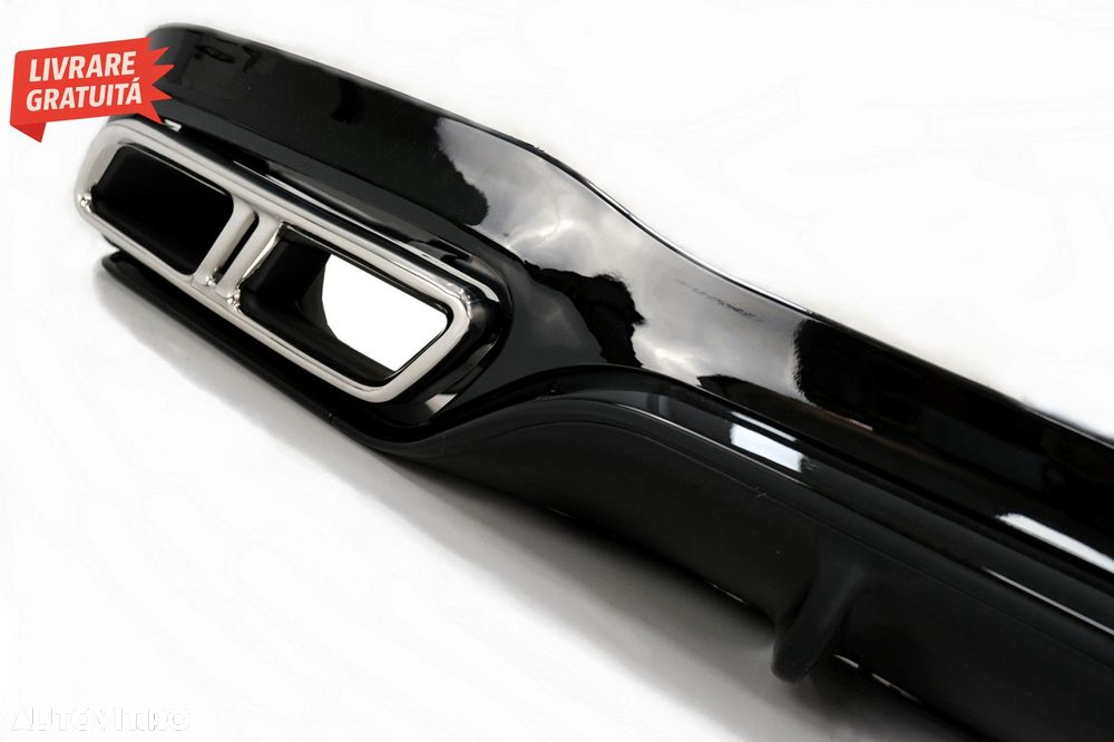 Difuzor Bara Spate cu Ornamente evacuare Mercedes E-Class W213 (2016-2019) E63S De- livrare gratuita - 2