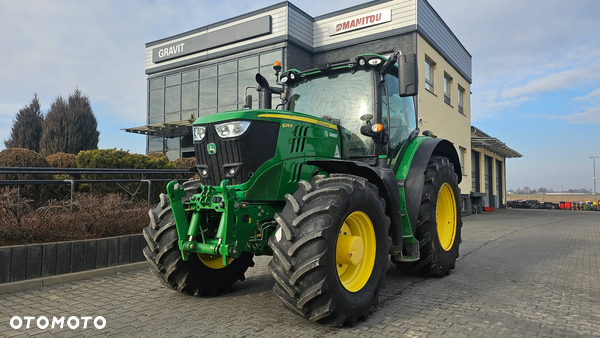 John Deere JD 6215R, 50 km/h, pneumatyka, przedni TUZ, bogata wersja, autentyczny przebieg!
