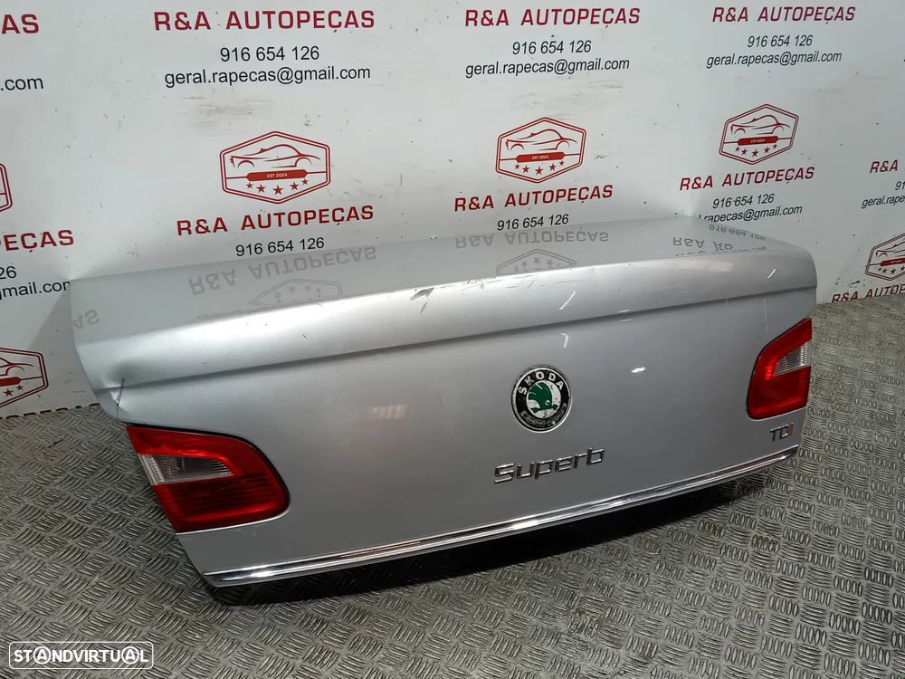 Tampa Porta Mala Skoda Superb II 2 Sedan Original - 3