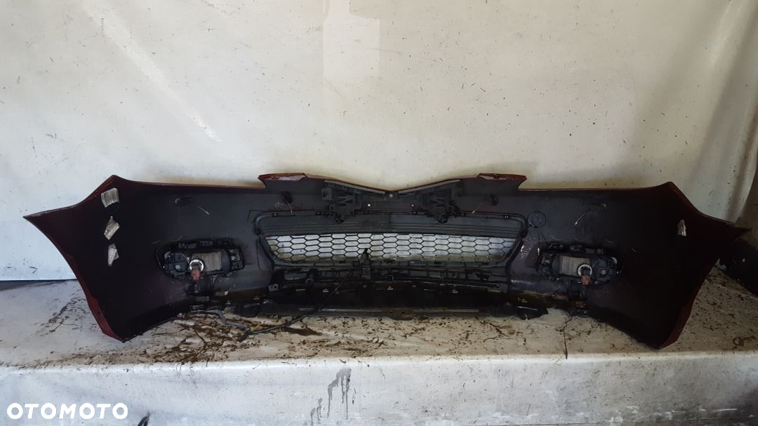+ ZDERZAK PRZÓD PRZEDNI DO MAZDA 3 III BK  SEDAN HALOGENY PDC BORDO - 5