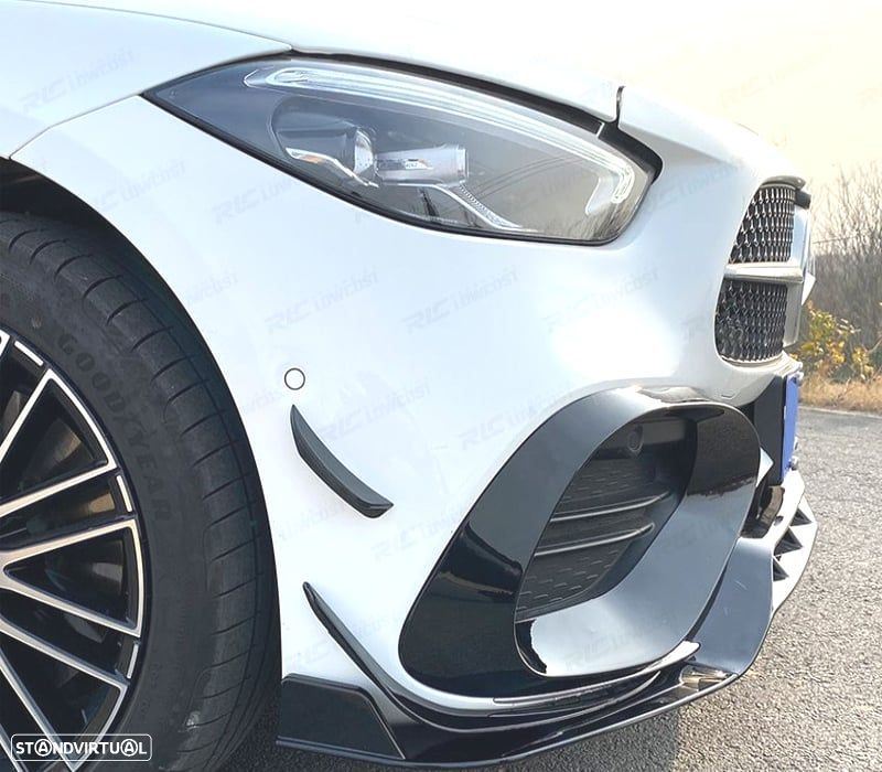 SPOILER FRONTAL MERCEDES CLASE C W206 21- PRETO BRILHANTE - 4