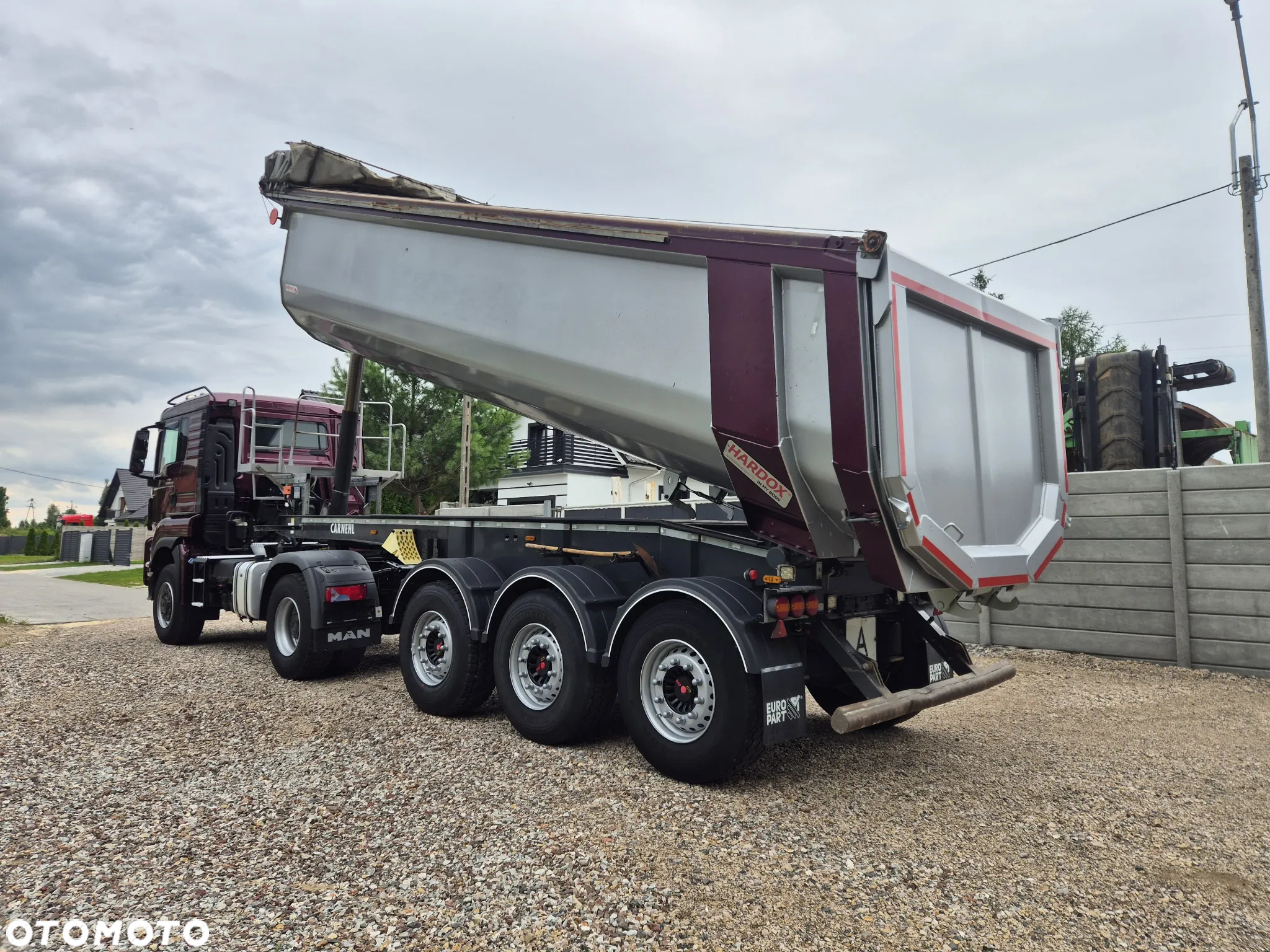 MAN TGS 18.470 4X4 Reduktor Most Zestaw Patelnia Wywrotka Euro6 Carnehl Ciągnik siodłowy Naczepa Hydraulika Mulda - 4