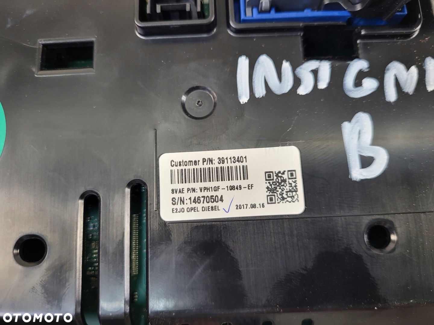 licznik zegary prędkościomierz cyfrowy 2.0 cdti manual OPEL INSIGNIA B uk - 12