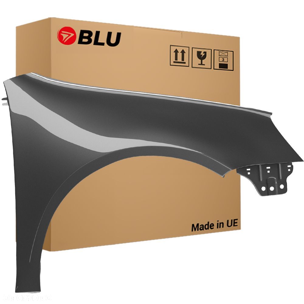 BLU Błotnik VW GOLF V 5 LA7T prawy srebrny 03-09 przód hatchback ocynk VereintGrau - 1