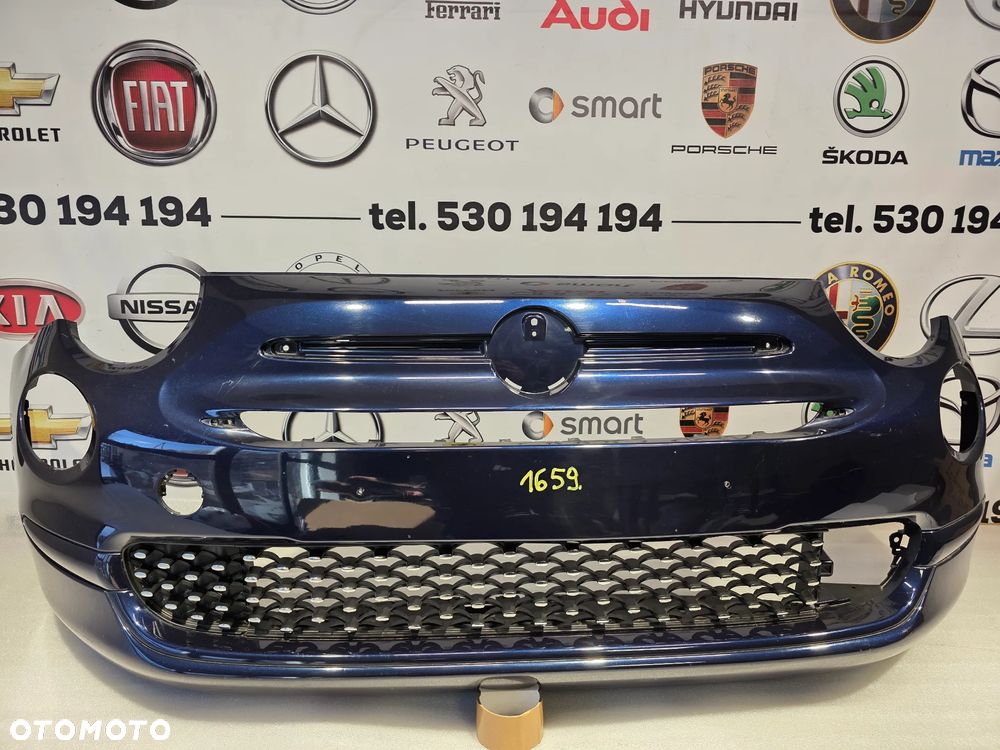 FIAT 500 LIFT 15- ZDERZAK PRZEDNI PRZÓD + KRATKI , NR 735619476 , NR AUKCJI NZ1659 - 1