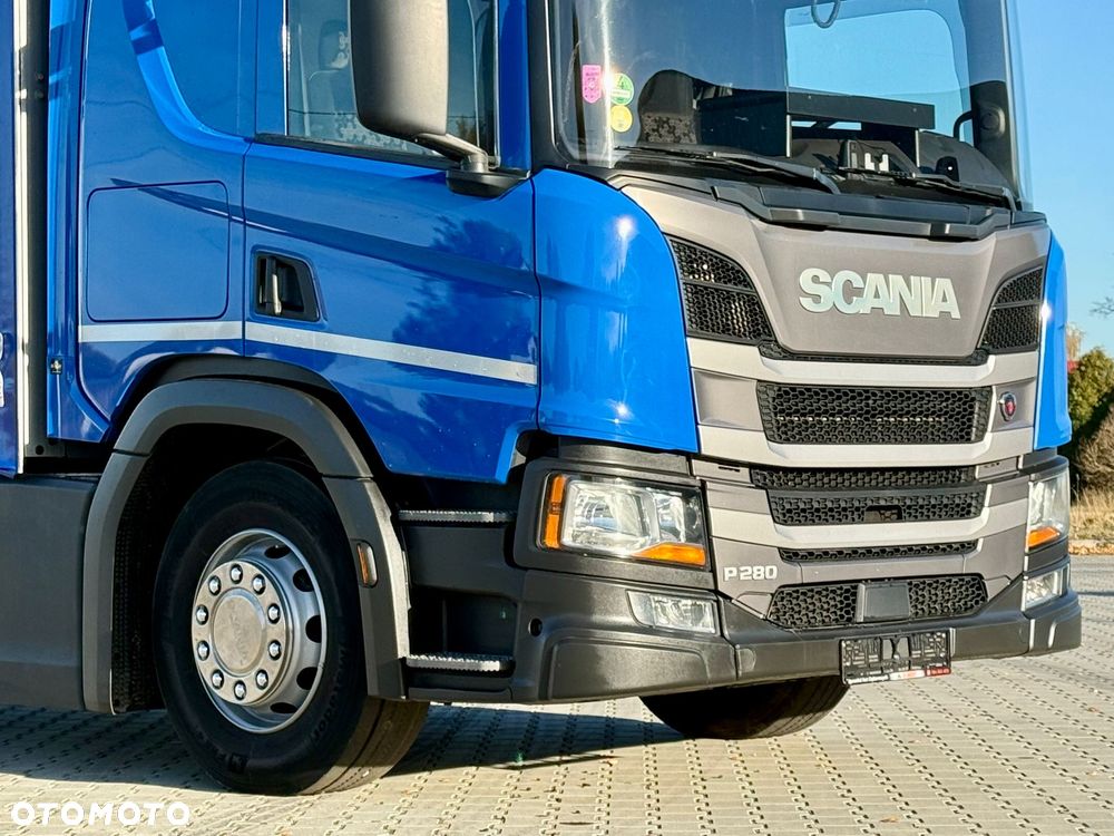 Scania P280 / FIRANKA / 20 EUROPALET / SYPIALKA / SILNIK 6 / AUTOMAT / EURO 6 / NISKI PRZEBIEG / 12.2021 ROK - 12