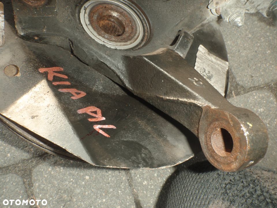 tarcza tarcze przewód hamulca hamulcowe klocki osłona blacha tarcza kotwiczna piasty kia picanto I - 12