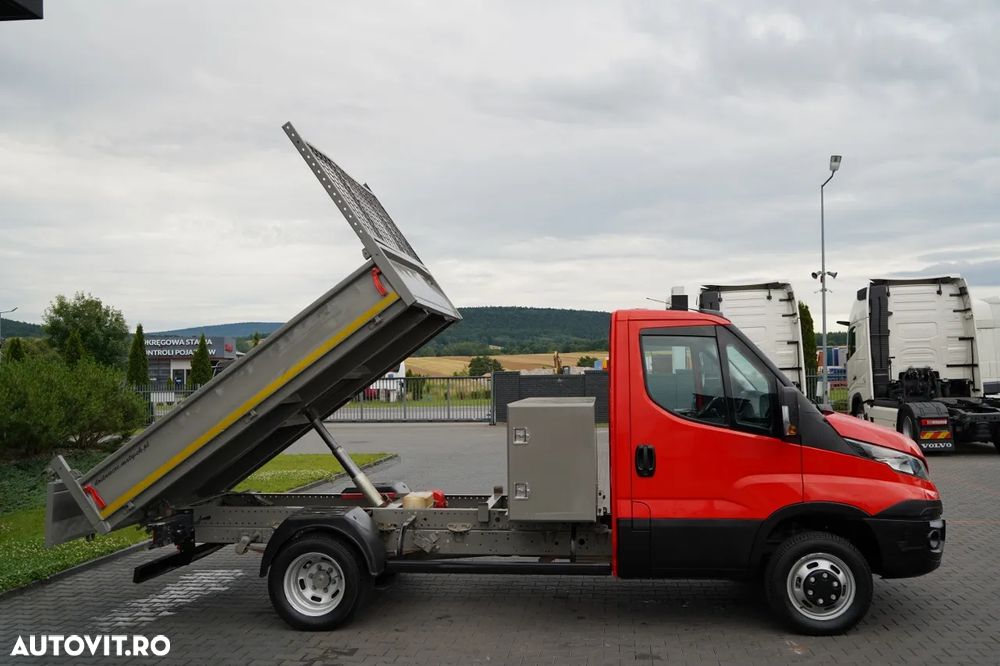 Iveco DAILY 35-130 / BASCULATOR DIN OȚEL / DUBLU / 3 LOCURI / BLOCARE AXE / IMPORTAT - 7