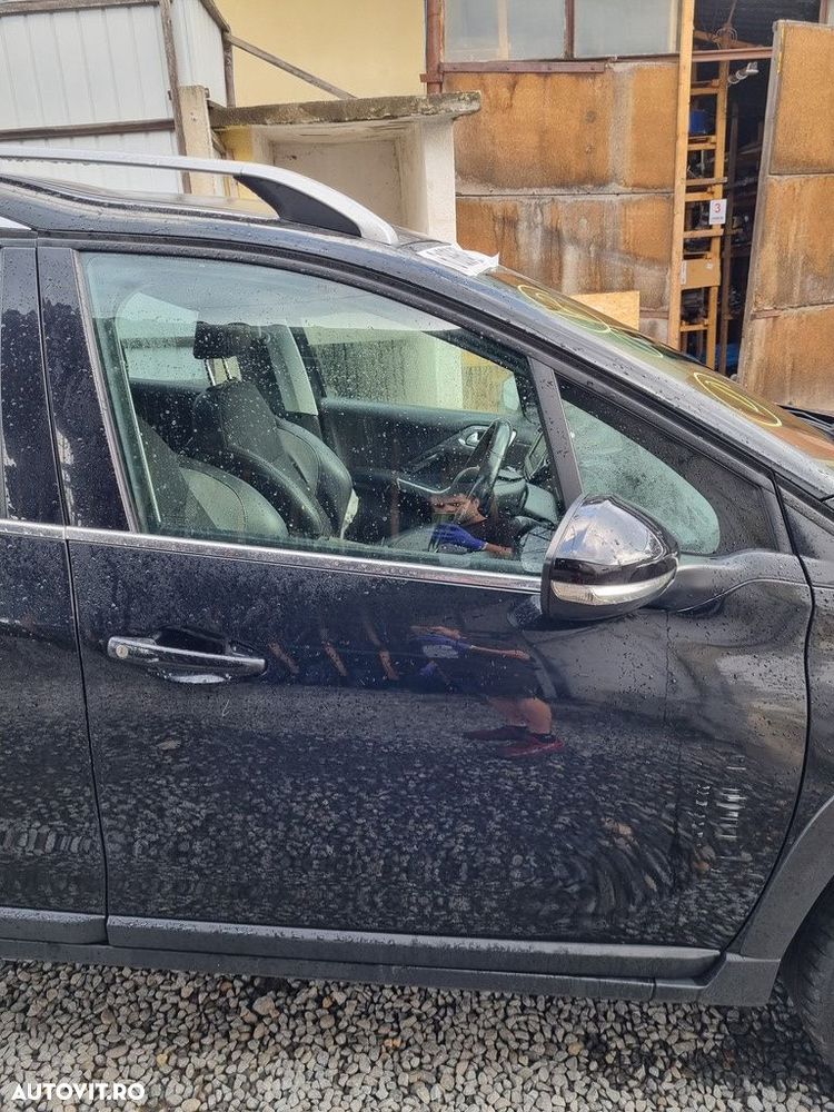 Usa Dreapta Fata Peugeot 2008 Facelift 2016 - 2019 SUV 4 Usi Perla Nera Schwarz KTV (1299) - 1