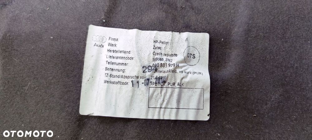 OSŁONA TERMICZNA TUNELU AUDI A6 C7 A7 4G0803979H - 6