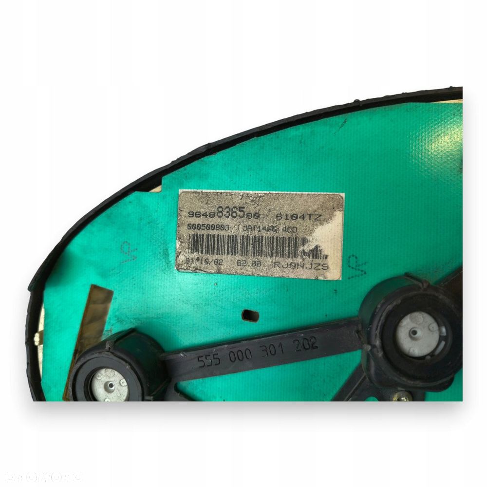 LICZNIK ZEGARY 9648836580 Peugeot 206 Lift 1.4 HDI Diesel europa - 2