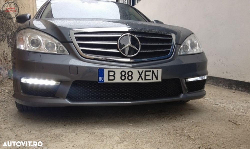 Lumini de zi dedicate LED DRL Mercedes W221 S-Class (2010-2013) Dreapta Stanga- livrare gratuita - 5