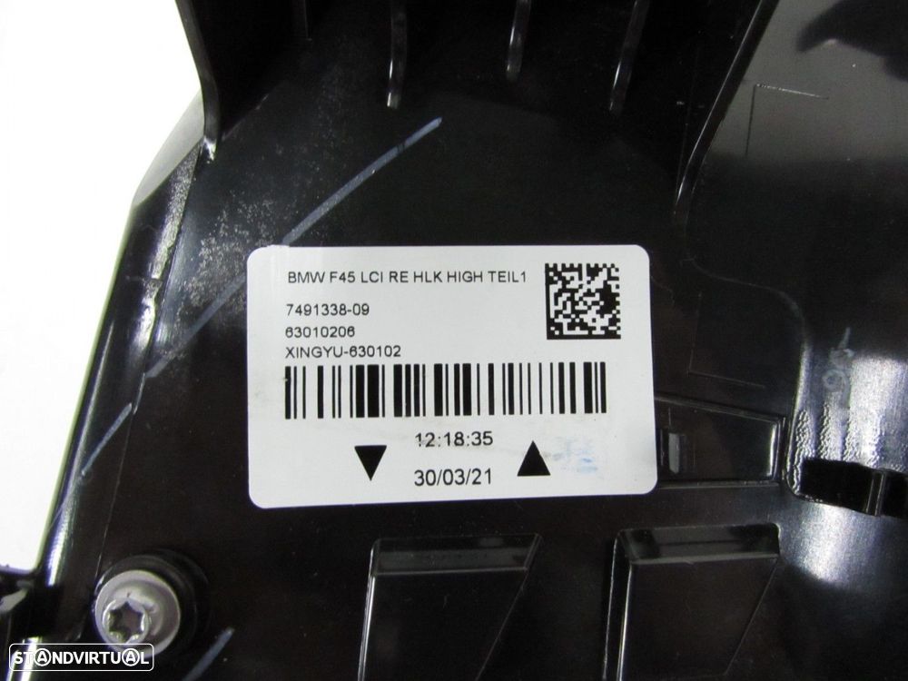 Farolim LED Direito/Trás Seminovo/ Original BMW 2 Active Tourer (F45) 6321749133... - 4