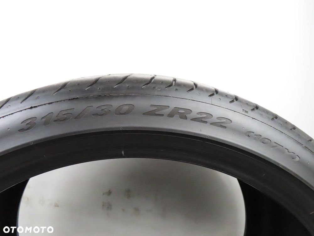 2x 315/30R22 ZR22 OPONY LETNIE UŻYWANE Pirelli P Zero 107Y XL N0 - 6