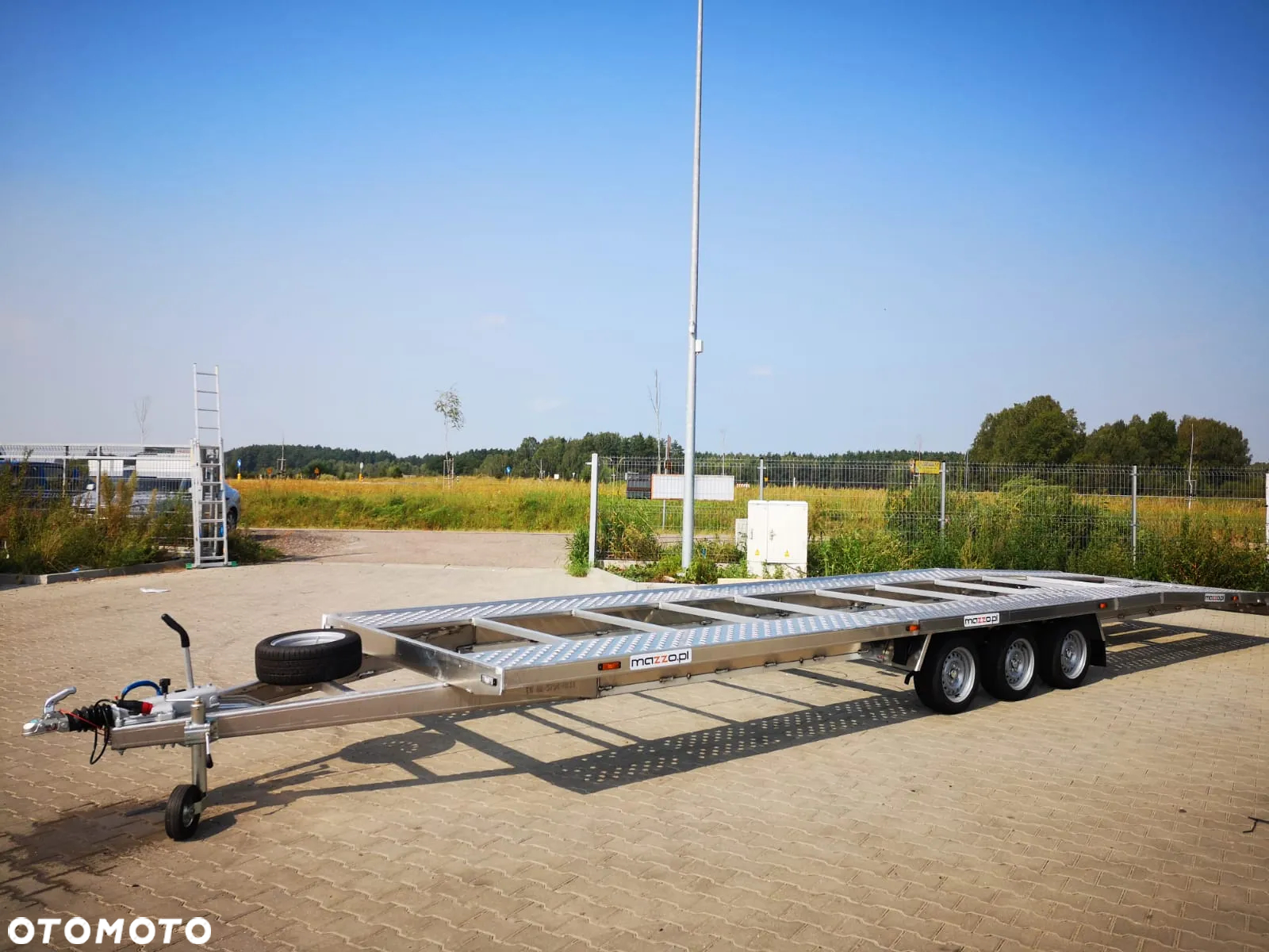 MAZZO Laweta aluminiowa 850 x 204cm DMC 3500kg BARDZO LEKKA na 2 auta - 15