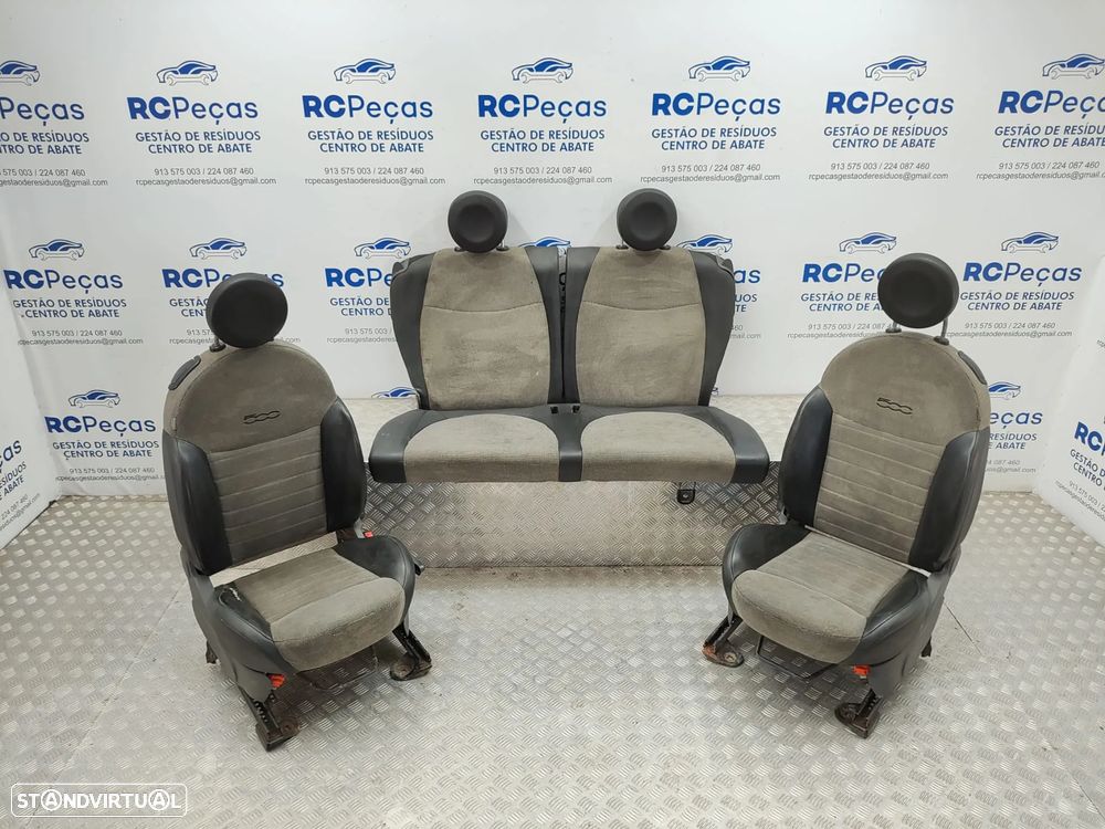Conjunto Bancos Pele Tecido Fiat 500 312 2007 - 2024 - 10