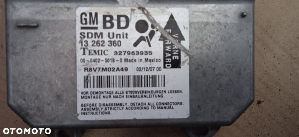 Sensor Poduszek Powietrznych Opel 13262360 - 2