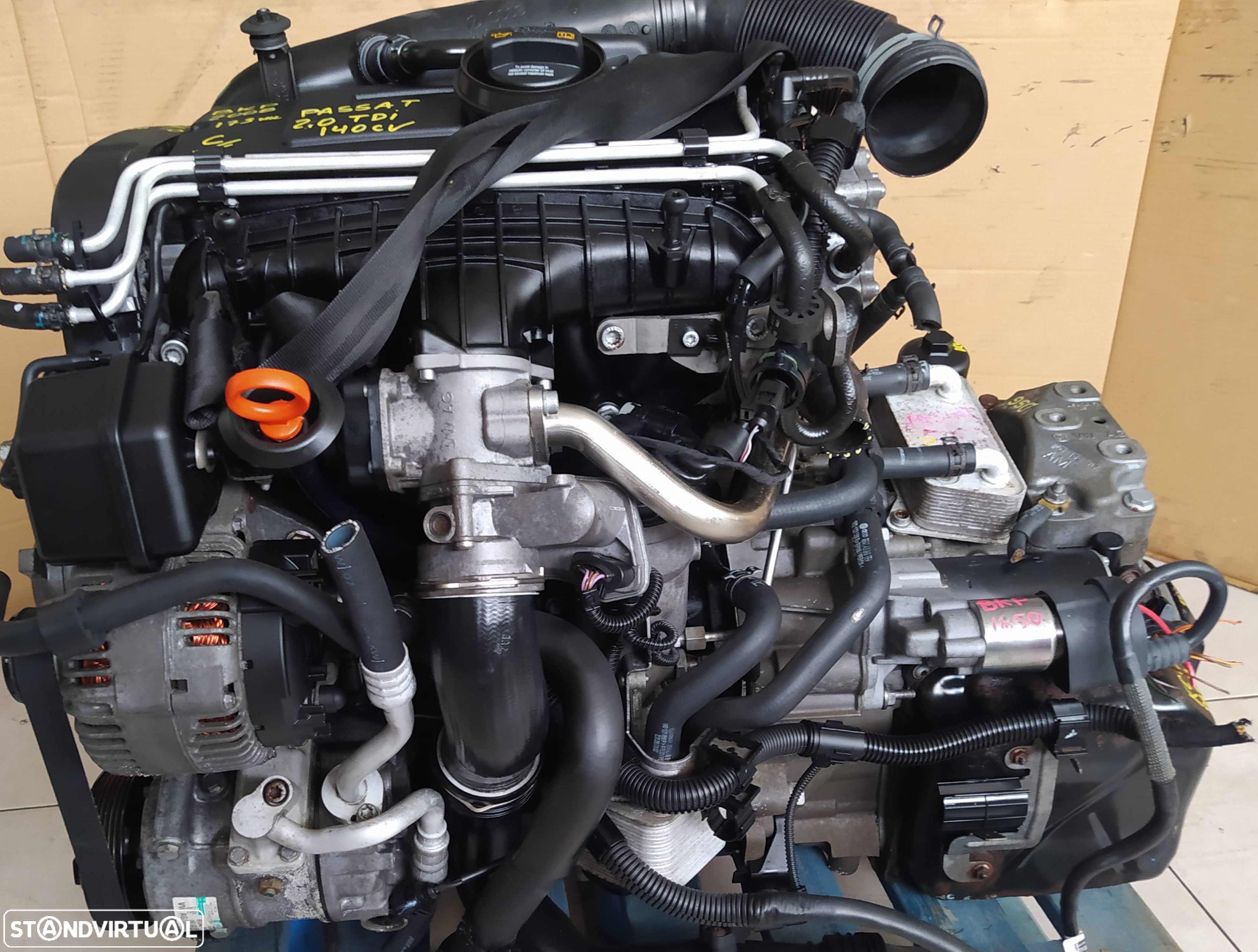 Motor vw passat 2.0TDI 140cv BKP caixa automatica DSG KCU - 3