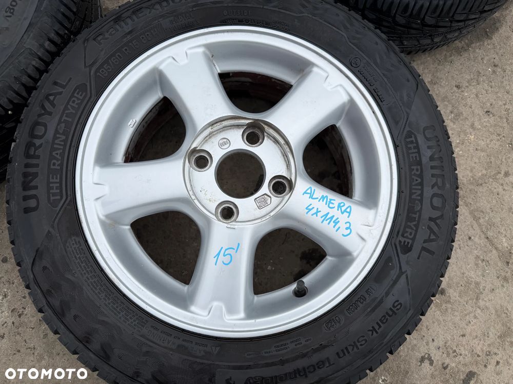 Felgi 15' koła Nissan Almera 4x114,3 15x6J ET45 centr 66,1 OE - 2