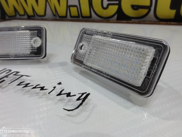 Suporte De Lampada De Matricula Com Led Branco Para Audi A3 8P, A4 B6, B7, A6 4F, A8, Q7, A5 - 7