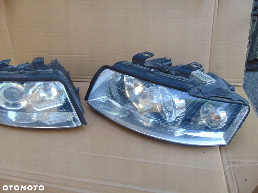 komplet lampy przód prawa lewa audi a4 b6 xenon ładne - 3