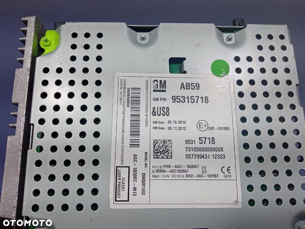 CHEVROLET AVEO III T300 11- RADIO CD 95315718 - 6