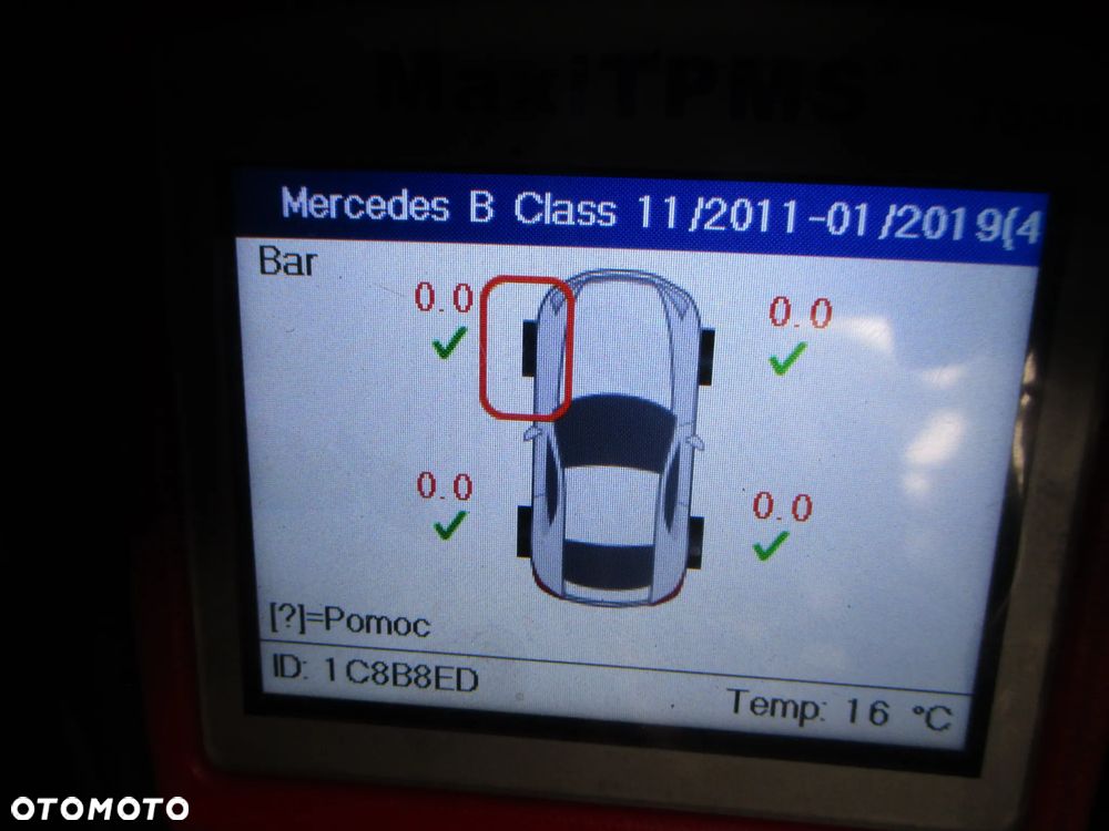 CZUJNIKI CIŚNIENIA POWIETRZA TPMS MERCEDES A B KLASA KLASSE CLA C117 - 6