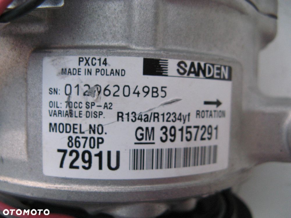 OPEL ASTRA INSIGNIA 1.6 2.0 CDTI SPRĘŻARKA KOMPRESOR KLIMATYZACJI 39157291 - 2