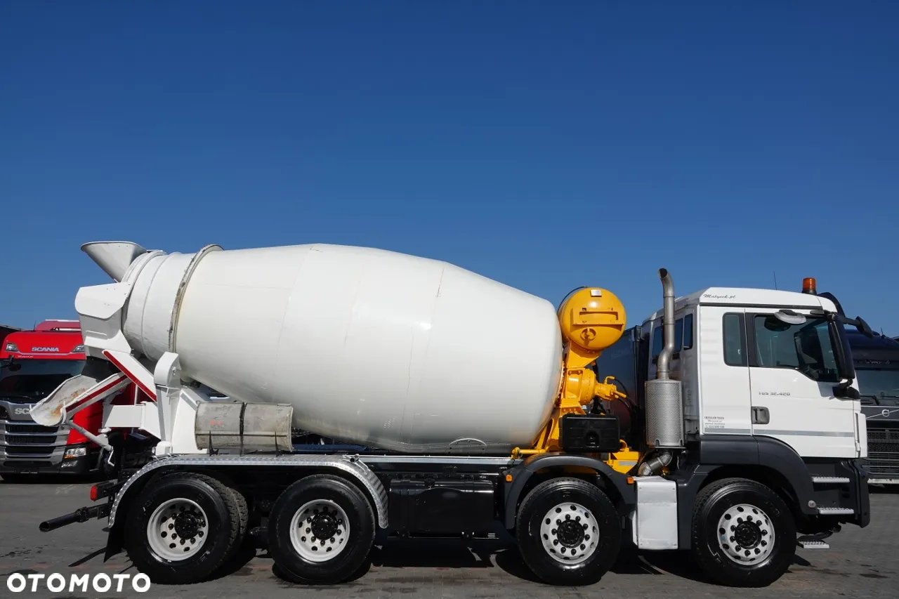 MAN TGS 32.420 / 8x4 / BETONOMIESZARKA IMER  / GRUSZKA 9M3 / 2018 ROK - 12