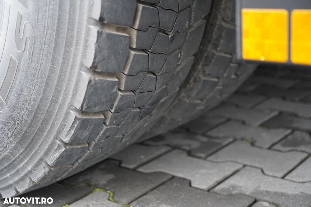 MAN TGS 26.440 / 6X2 / CAROSERIE 7,5 M / PUNTE RIDICATĂ + PALFINGER PK 18002 HDS / MAX. CAPACITATE DE RIDICARE: 6.000 KG / RADIOCOMANDĂ / ROTARE / I-PARK COOL / MANUALĂ / EURO 6 - 24