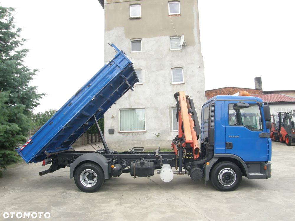 MAN TGL 8.210 2006 HDS Palfinger wywrotka Meiller-Kipper z Niemiec - 5